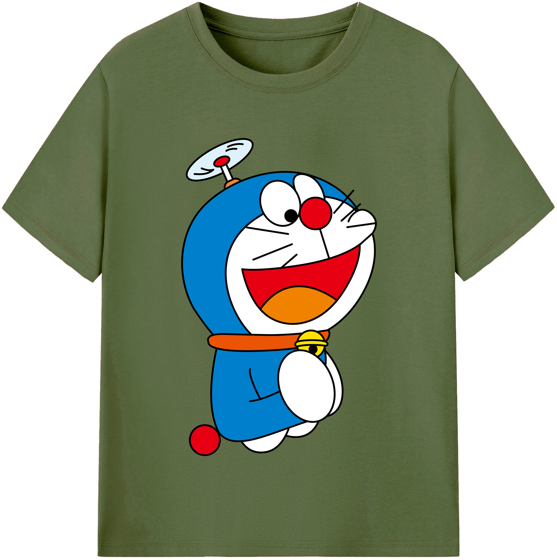 （画像用） ドラえもん Doraemon 綿100％半袖Tシャツ（フロントプリント）